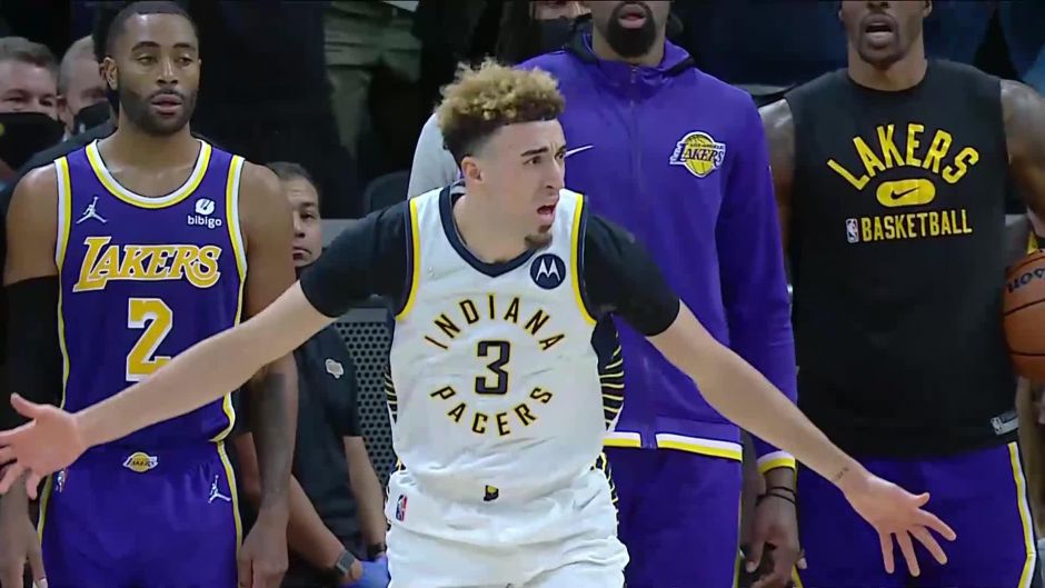 2021-2022赛季NBA常规赛，湖人124-116步行者精彩图集。