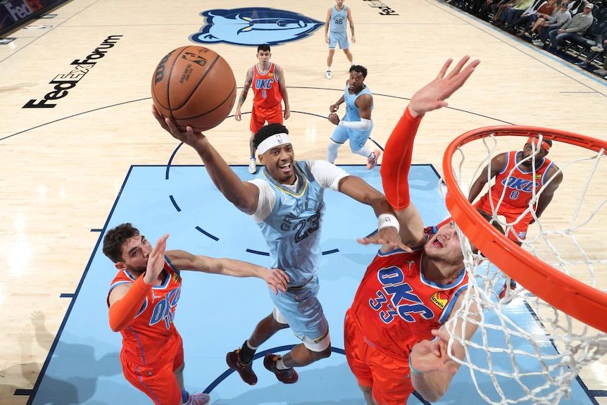 2021-2022赛季NBA常规赛，雷霆79-152灰熊图片合集。