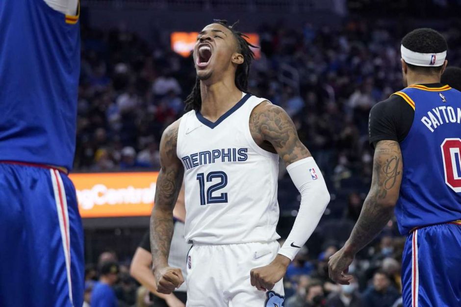 2021-2022赛季NBA常规赛，灰熊104-勇士113图片合集。