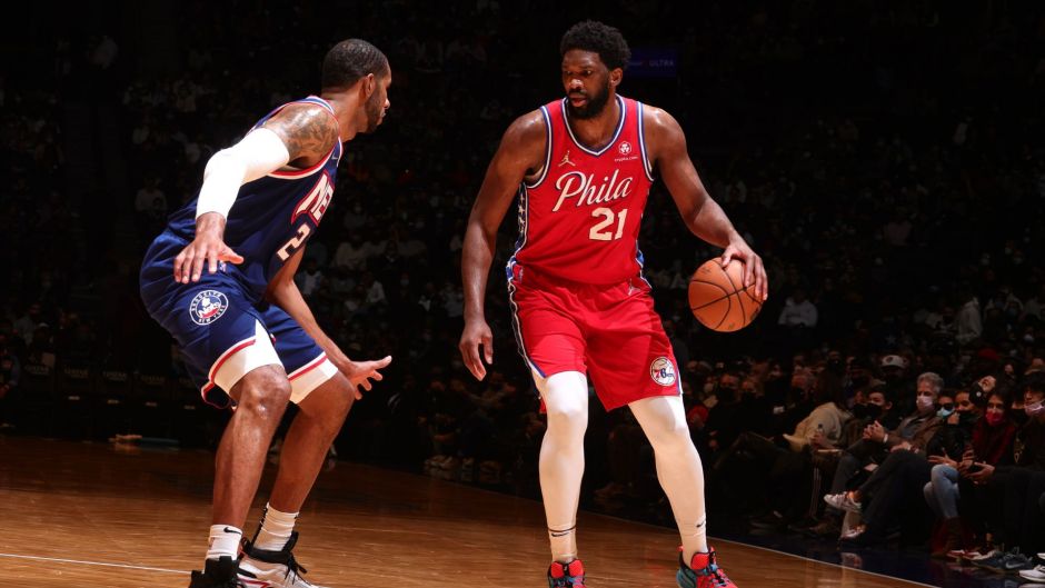 2021-2022赛季NBA常规赛，76人110-102篮网图片合集。