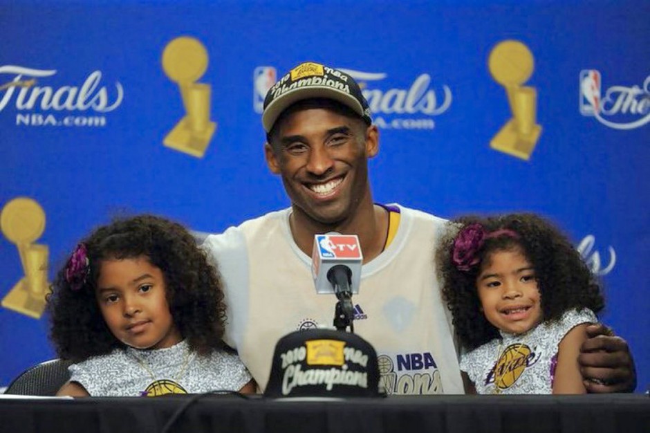 科比和两个小女儿