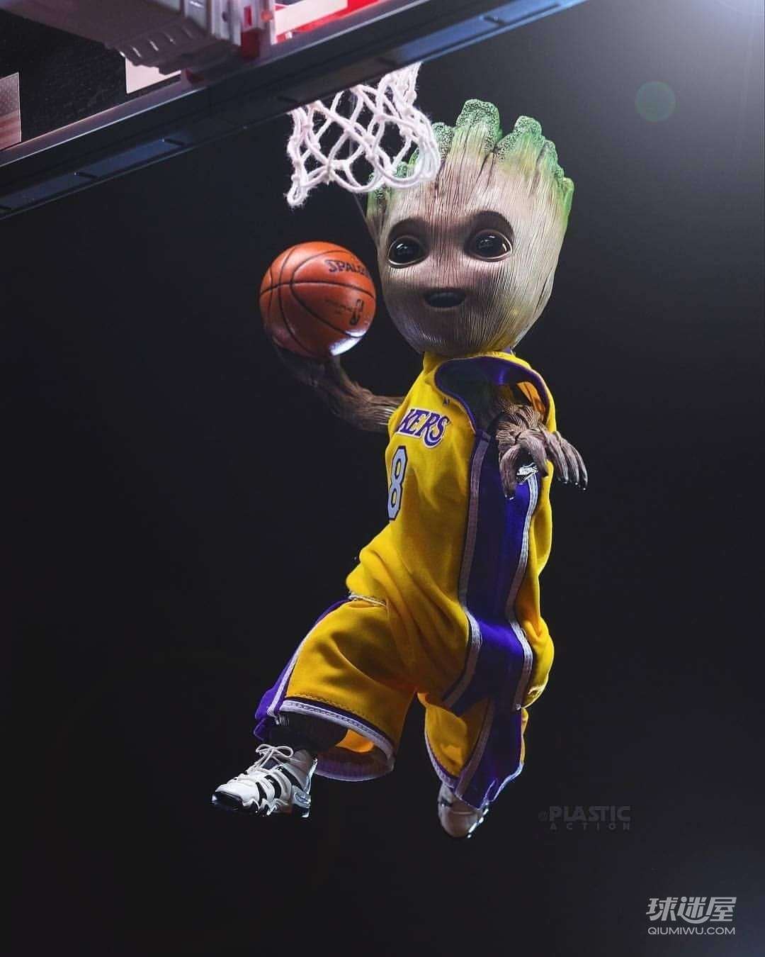 属于格鲁特的“NBA”超清手机壁纸