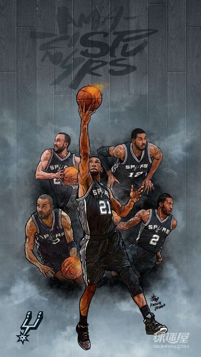 关于篮球画画表达出来的手机壁纸3