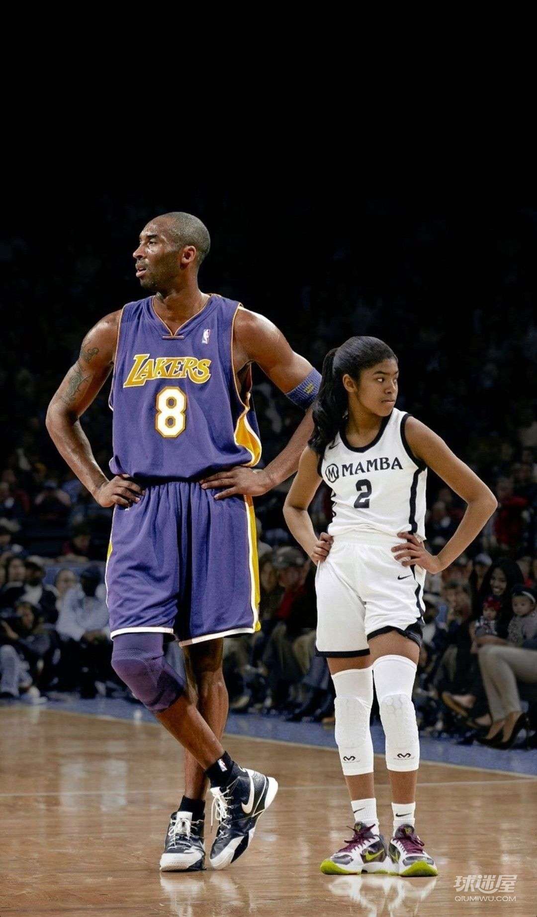 怀念科比和吉安娜的超清手机壁纸