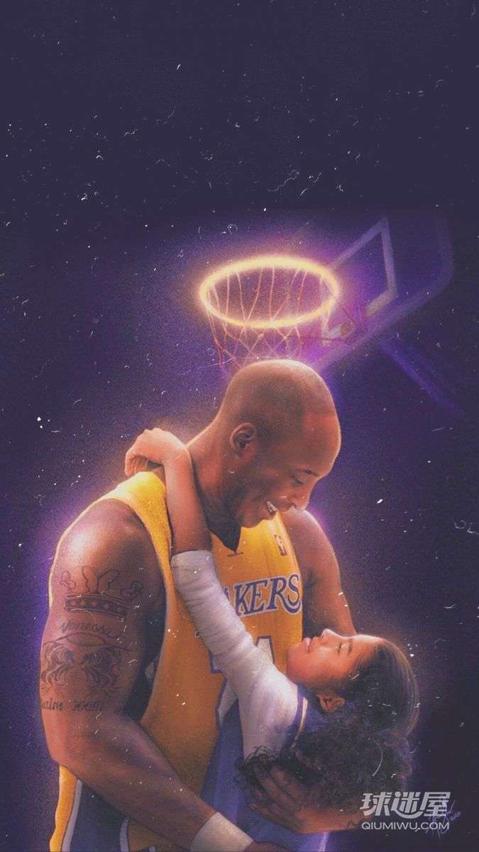 怀念科比和吉安娜的超清手机壁纸