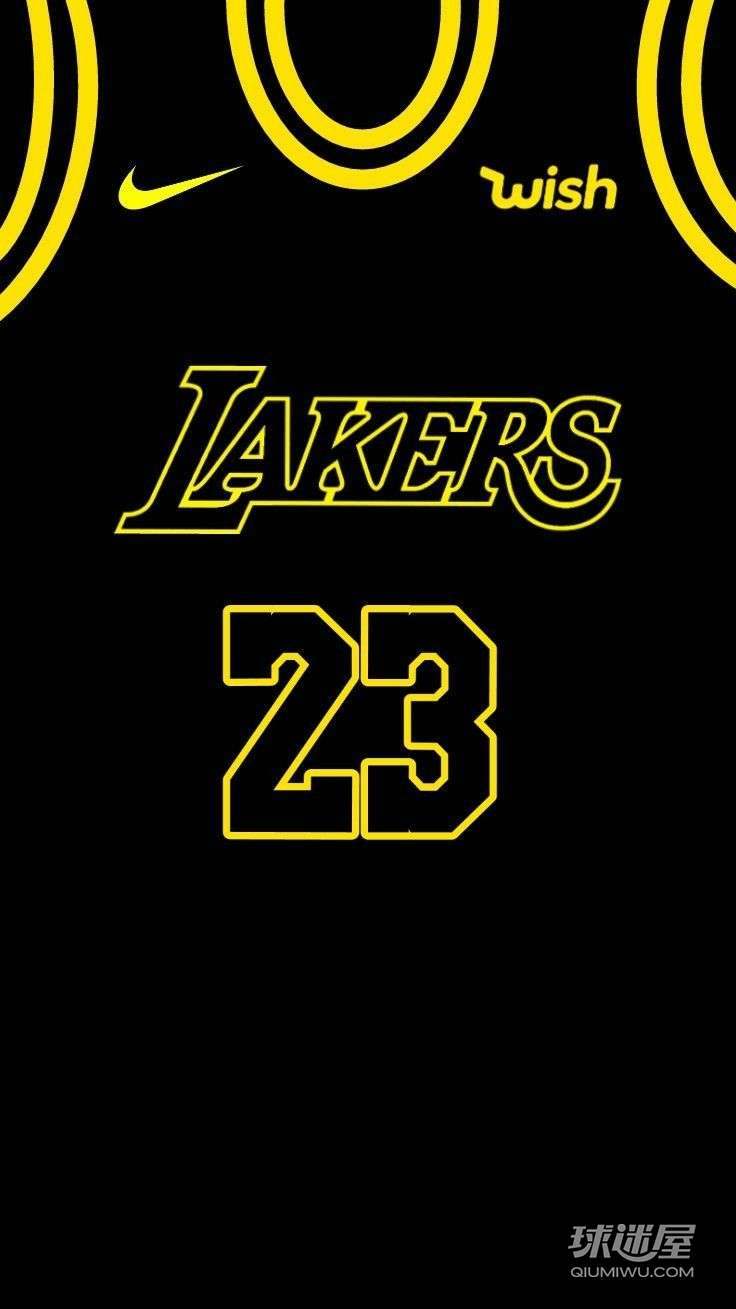 NBA门面“曼巴蛇”科比球衣手机壁纸