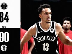 NBA季前赛：三节战罢，篮网以90-84领先奇才队