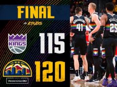 别利察27+6，希尔德20+5，国王客场115-120不敌掘金