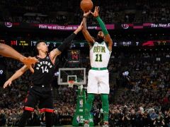 欧文27+5+18莱昂纳德33+4+4断，凯尔特人终结猛龙五连胜