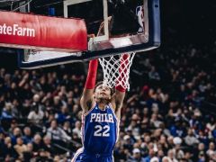 恩比德20+10，哈里斯20+7，76人主场97-92击败掘金