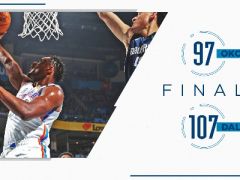 东契奇29+11，保罗缺席，施罗德21+7，独行侠客场胜雷霆