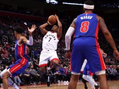 小加伤退西亚卡姆26分洛瑞三双庄神22+18，猛龙轻取活塞获3连胜