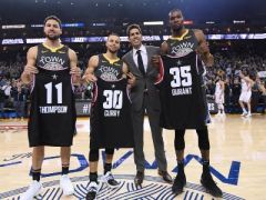 勇士VS爵士：萌神末节狂飙1分钟砍8分，不讲理飙射灭爵士反扑