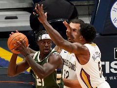 NBA季前赛：雄鹿三连败，以113-127落败鹈鹕！