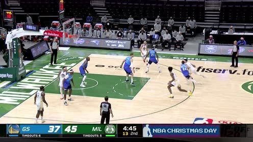 【NBA集锦】库里归来！一记空位三分小小找回手感