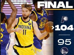 NBA常规赛：特纳22+12+5，步行者104-95力克勇士