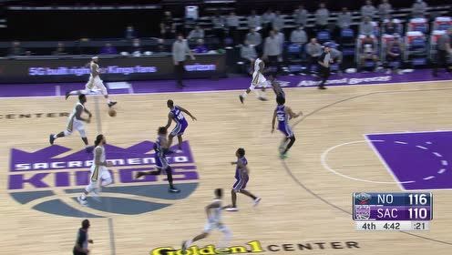 【NBA录像回放】鹈鹕vs国王第4节英文原声回放