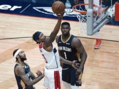 NBA精彩图片：鹈鹕124-106大胜奇才，比尔单砍47分落败！