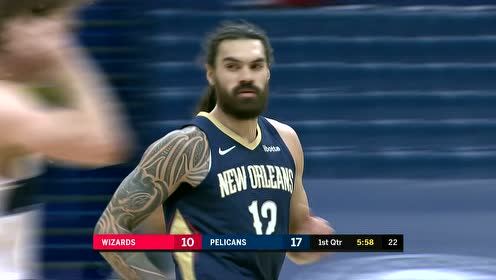 【NBA集锦】海王称霸内线 亚当斯篮下补扣单臂擎天