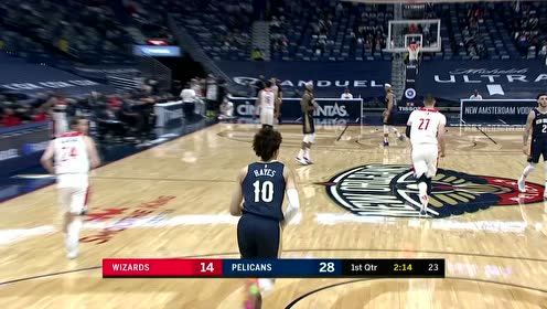 【NBA集锦】扣篮大赛提前开演 海耶斯罚球线内一步飞身暴扣