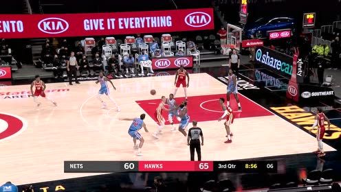 【NBA集锦】三弟喂饼大哥 哈登助飞杜兰特空接挂筐！