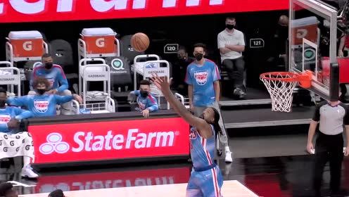 【NBA集锦】背身空接暴扣！小乔丹这体位我给9分