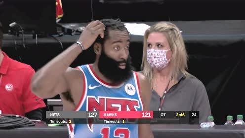 【NBA录像回放 国语】篮网vs老鹰加时赛 中文解说回放