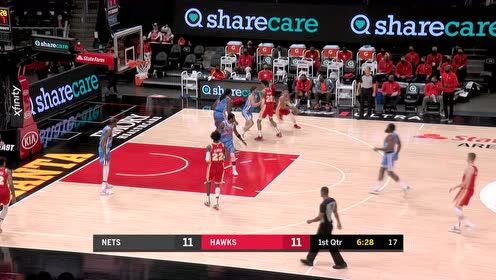 【NBA集锦】严实钉板！特雷杨天真上篮被小乔丹无情大帽