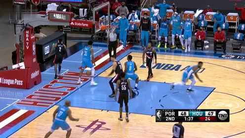 【NBA集锦】要将开拓者生吞活剥！努瓦巴行进间连线伍德云霄重扣力压全场