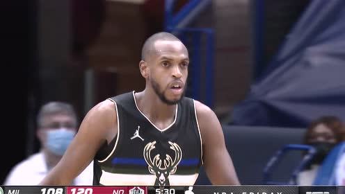 【NBA录像回放 原声】雄鹿vs鹈鹕第4节英文原声回放