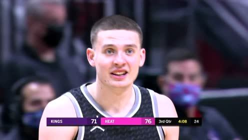 【NBA录像回放 原声】国王vs热火第3节英文原声回放