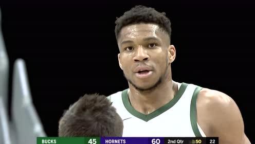 【NBA录像回放 国语】雄鹿vs黄蜂第2节中文解说回放