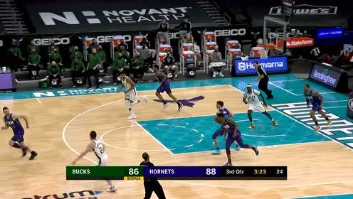 【NBA集锦】字母哥击地妙传 波蒂斯篮下吃饼单臂劈扣