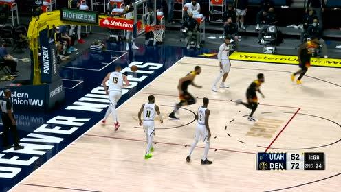 【NBA集锦】康利华丽舞步旋转过掉防守 戈贝尔心有灵犀干拔空接灌篮