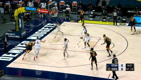 【NBA集锦】小伙子针不戳 穆雷外线发威后撤步三分一击即中