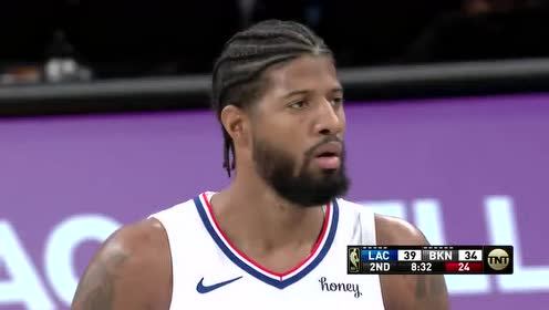 【NBA录像回放 原声】快船vs篮网第2节英文原声回放