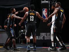 篮网面对胜率50%的对手，取得了9胜3负的战绩，领跑全联盟！