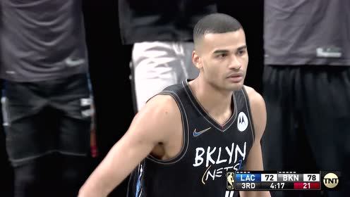 【NBA集锦】哈登身处险境倒地前不忘分球 卡巴罗特三分不负所托