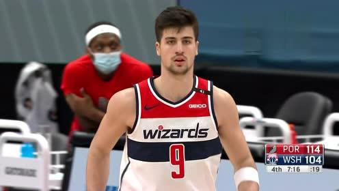 【NBA录像回放 原声】开拓者vs奇才第4节英文原声回放