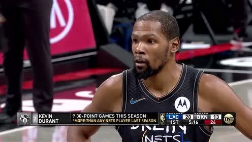 【NBA录像回放 国语】快船vs篮网第1节中文解说回放