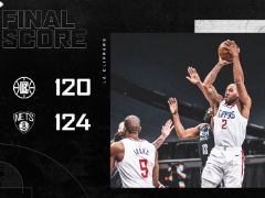 篮网三巨头合砍90+25+16，带领球队124-120逆转取胜快船！