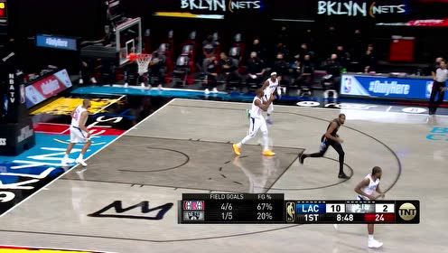 【NBA集锦】突然之间一个长传 哈登连线杜兰特出其不意