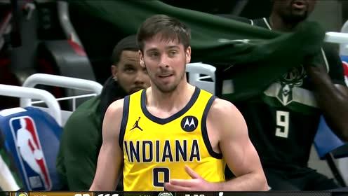 【NBA录像回放 国语】步行者vs雄鹿第4节 中文解说回放