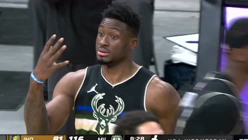 【NBA录像回放 原声】步行者vs雄鹿第4节 英文原声回放