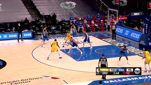 【NBA集锦】库里跑位太鬼魅 一记超级拉杆尽显超猛核心