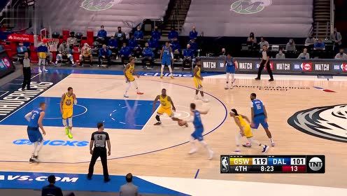 【NBA集锦】维金斯钉板大帽东契奇 库里场下顽皮猛擦玻璃