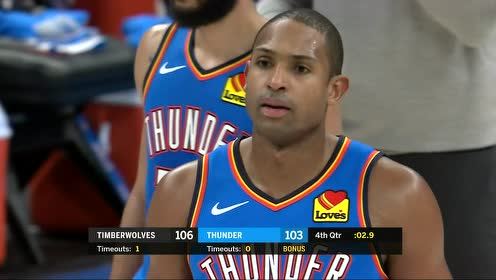 【NBA集锦】森林狼vs雷霆 第4节英文原声回放