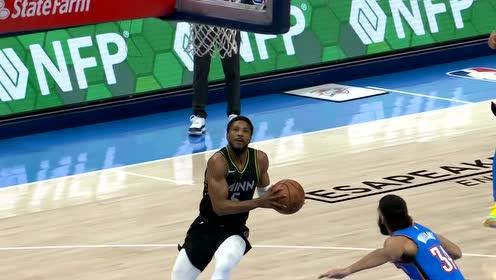 【NBA集锦】我们是森林狼不叫哈士奇！比斯利霸气隔扣吹响反攻号角