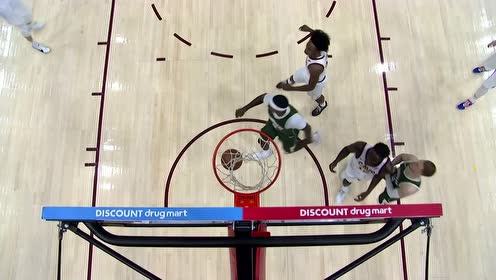 【NBA集锦】联盟推反击第一人 字母哥从后场到前场大步堪比博尔特