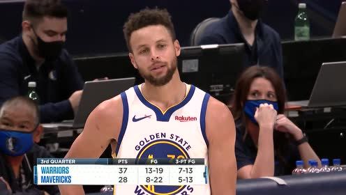 【NBA录像回放 原声】勇士vs独行侠第3节英文原声回放